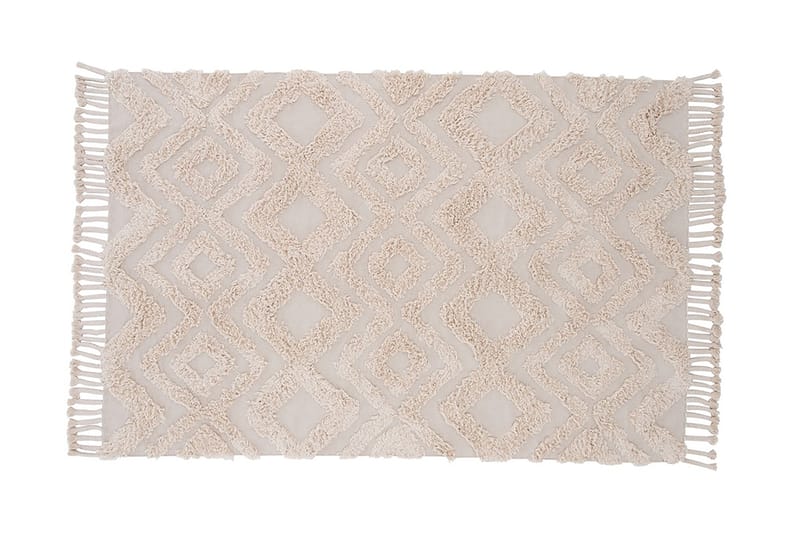 Puuvillamatto Hilma 300x200 cm - Luonnonvalkoinen - Kodintekstiilit & matot - Matto - Moderni matto - Puuvillamatto