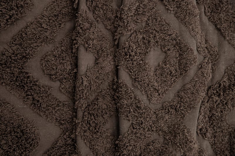 Puuvillamatto Hilma Suorakaide 250x350 cm - Ruskea - Kodintekstiilit & matot - Matto - Moderni matto - Puuvillamatto