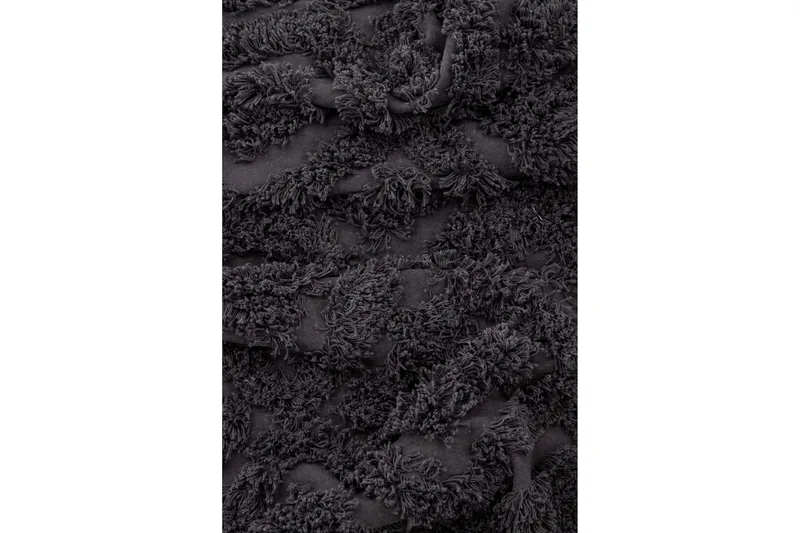 Puuvillamatto Hilma Suorakaide 70x200 cm - Tummanharmaa - Kodintekstiilit & matot - Matto - Moderni matto - Puuvillamatto