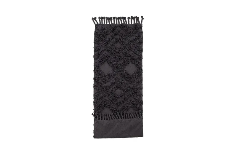 Puuvillamatto Hilma Suorakaide 70x200 cm - Tummanharmaa - Kodintekstiilit & matot - Matto - Moderni matto - Puuvillamatto