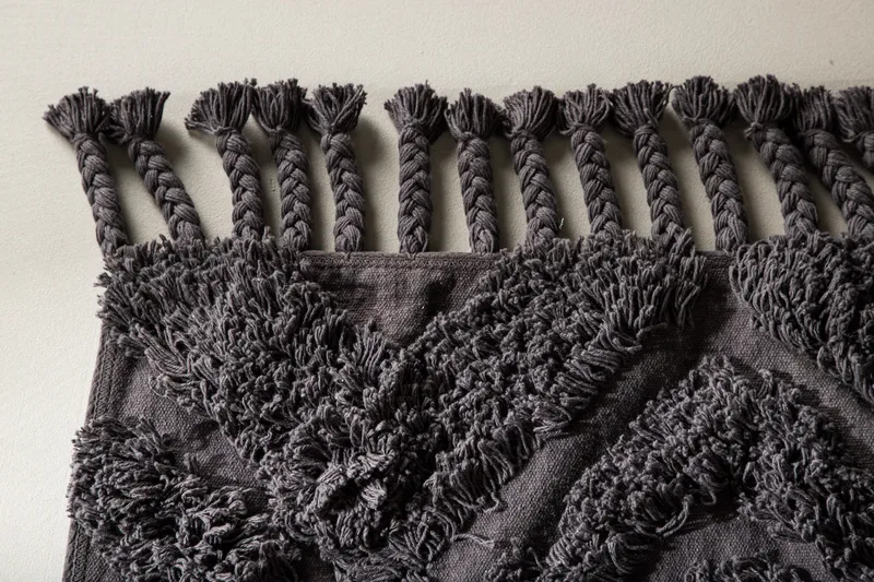 Puuvillamatto Hilma Suorakaide 70x200 cm - Tummanharmaa - Kodintekstiilit & matot - Matto - Moderni matto - Puuvillamatto