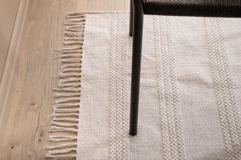 Puuvillamatto Nico 160x230 cm - Luonnonvalkoinen - Kodintekstiilit & matot - Matto - Moderni matto - Puuvillamatto