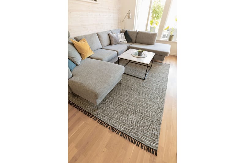 Puuvillamatto Tova 170x250 cm Vihreä - Horredsmattan - Kodintekstiilit & matot - Matto - Moderni matto - Puuvillamatto