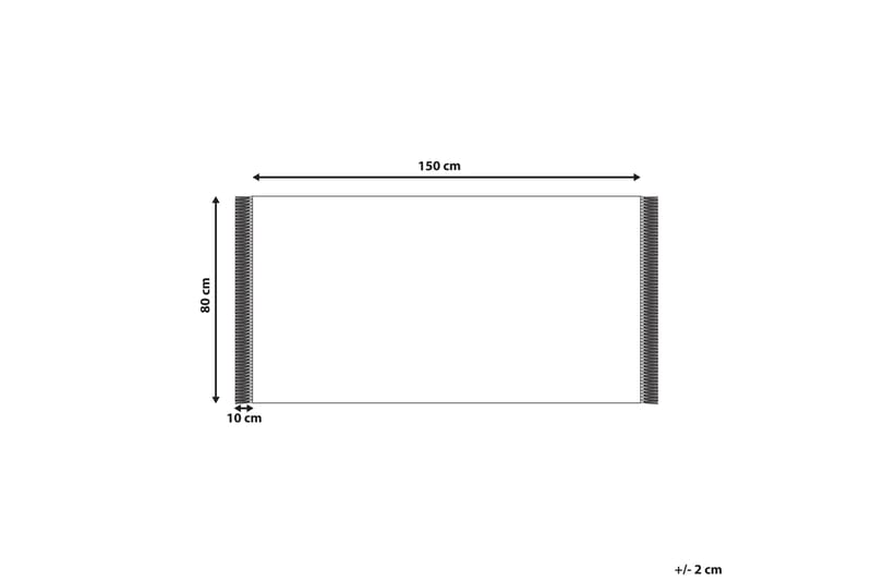 Puuvillamatto Sazli 80x150 cm - Beige - Kodintekstiilit & matot - Matto - Moderni matto - Puuvillamatto