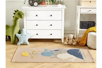 Puuvillamatto Seai 80x150 cm - Beige - Kodintekstiilit & matot - Lasten tekstiilit - Lastenhuoneen matto