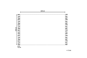Puuvillamatto Siirt 160x230 cm - Punainen - Kodintekstiilit & matot - Matto - Moderni matto - Puuvillamatto