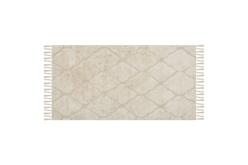 Puuvillamatto Silchar 80x150 cm, Beige