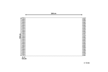 Puuvillamatto Sinop 140x200 cm - Ruskea - Kodintekstiilit & matot - Matto - Moderni matto - Puuvillamatto