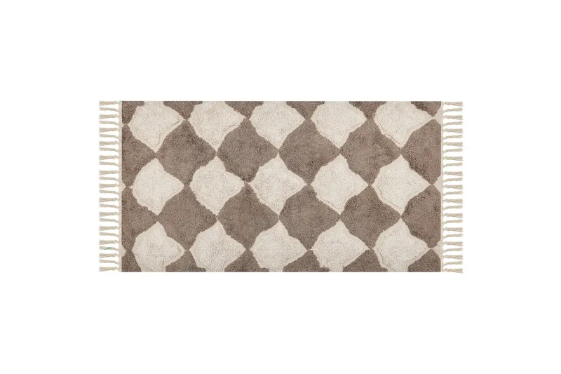 Puuvillamatto Sinop 80x150 cm, Ruskea