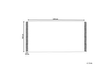 Puuvillamatto Somek 160x230 cm - Beige - Kodintekstiilit & matot - Matto - Moderni matto - Puuvillamatto