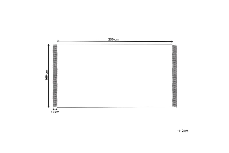 Puuvillamatto Somek 160x230 cm - Beige - Kodintekstiilit & matot - Matto - Moderni matto - Puuvillamatto