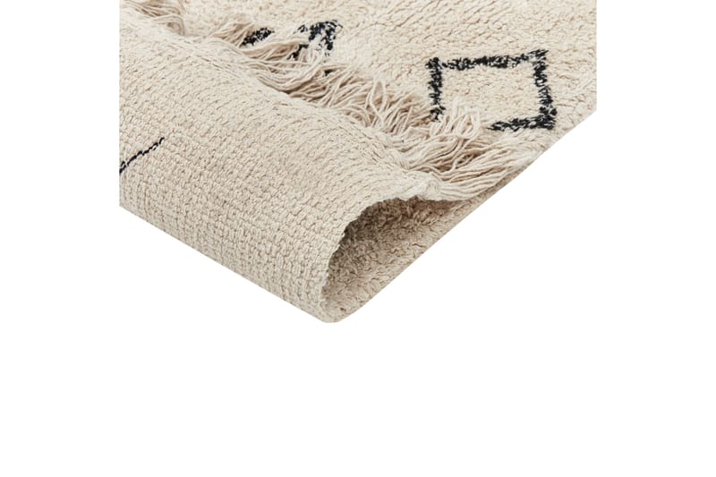 Puuvillamatto Somek 160x230 cm - Beige - Kodintekstiilit & matot - Matto - Moderni matto - Puuvillamatto