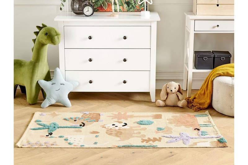 Puuvillamatto Stabat 80x150 cm - Oranssi - Kodintekstiilit & matot - Matto - Moderni matto - Puuvillamatto