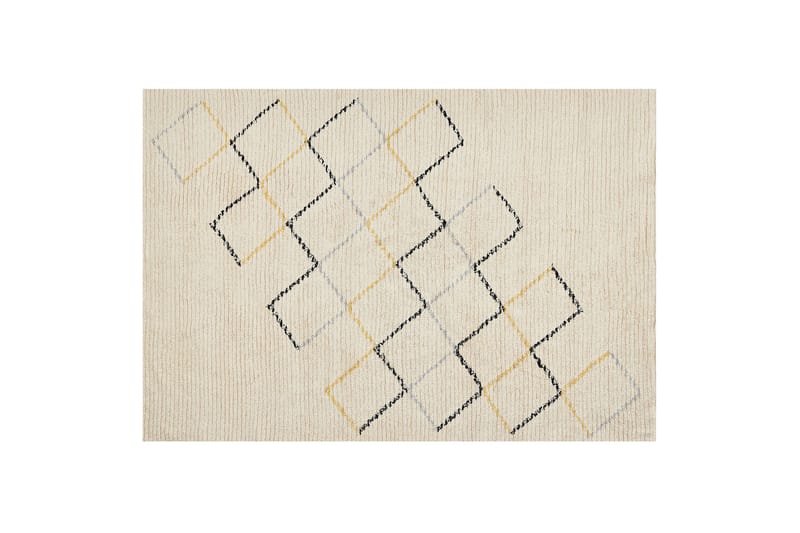 Puuvillamatto Tezpur 140x200 cm - Beige - Kodintekstiilit & matot - Matto - Moderni matto - Puuvillamatto