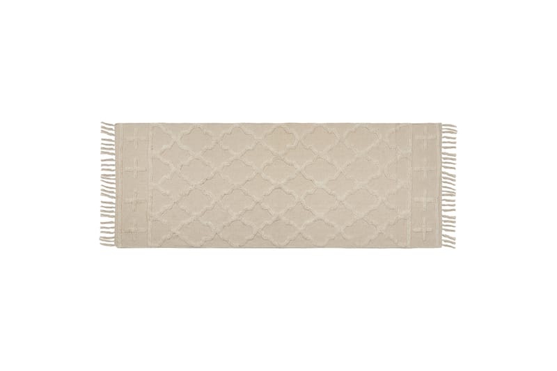 Puuvillamatto Tozlu 80x230 cm - Beige - Kodintekstiilit & matot - Matto - Moderni matto - Puuvillamatto