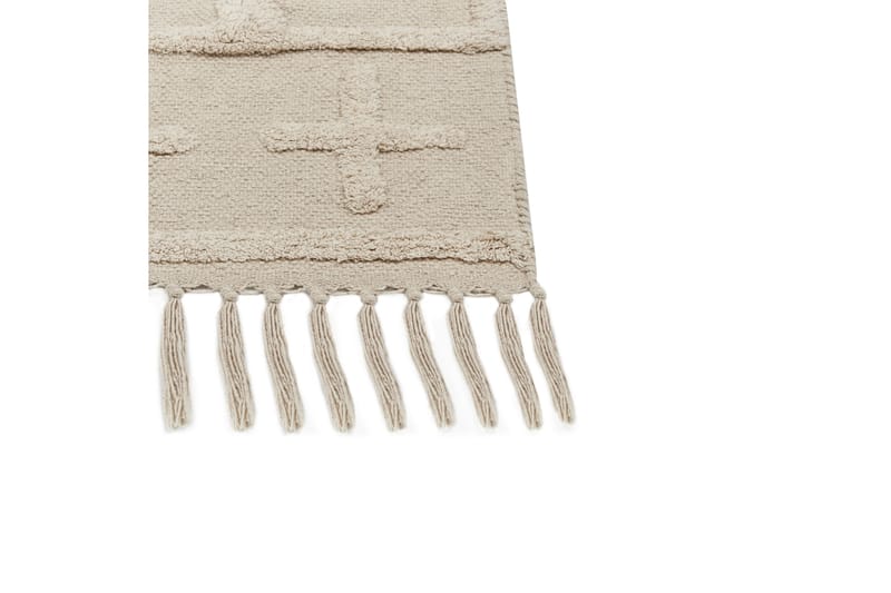 Puuvillamatto Tozlu 80x230 cm - Beige - Kodintekstiilit & matot - Matto - Moderni matto - Puuvillamatto