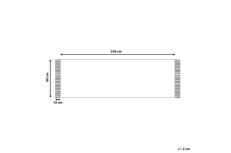 Puuvillamatto Tozlu 80x230 cm - Beige - Kodintekstiilit & matot - Matto - Moderni matto - Puuvillamatto