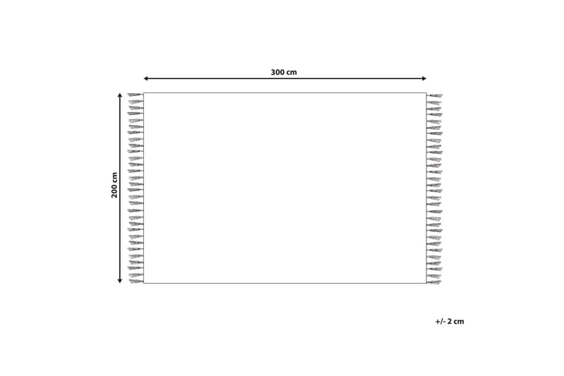 Puuvillamatto Varser 200x300 cm - Sininen - Kodintekstiilit & matot - Matto - Moderni matto - Puuvillamatto