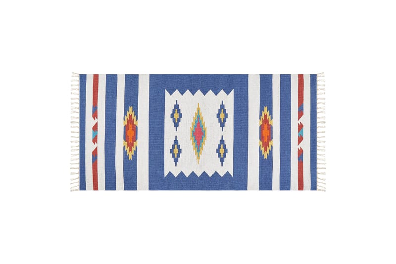Puuvillamatto Varser 80x150 cm - Sininen - Kodintekstiilit & matot - Matto - Moderni matto - Puuvillamatto