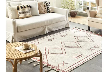 Puuvillamatto Yerington 140x200 cm - Musta/Valkoinen - Kodintekstiilit & matot - Matto - Moderni matto - Puuvillamatto