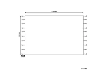 Puuvillamatto Yerington 160x230 cm - Musta/Valkoinen - Kodintekstiilit & matot - Matto - Moderni matto - Puuvillamatto