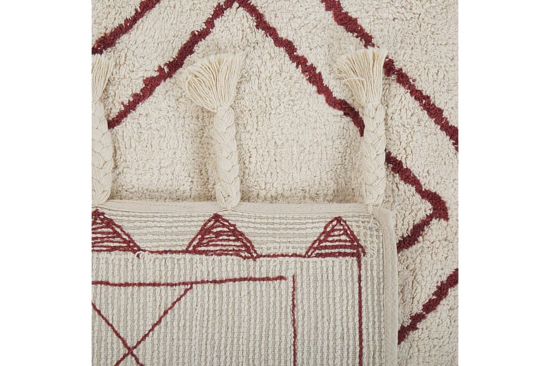 Puuvillamatto Yerington 160x230 cm - Musta/Valkoinen - Kodintekstiilit & matot - Matto - Moderni matto - Puuvillamatto