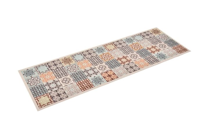 Keittiön matto pestävä mosaiikki väri 60x180 cm - Keittiömatto - Räsymatto