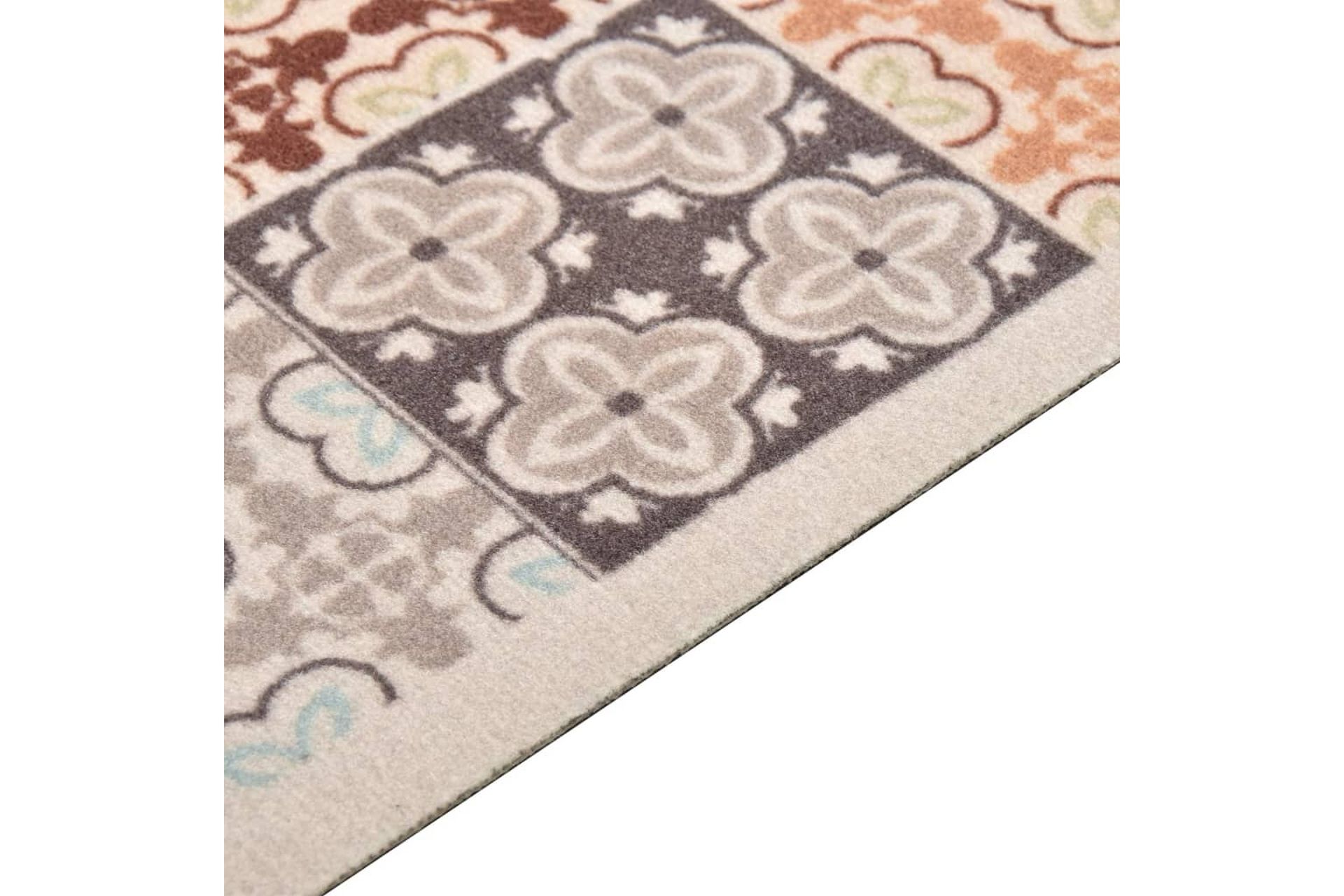 Keittiön matto pestävä mosaiikki väri 45x150 cm - Monivärinen - Kodintekstiilit & matot - Matto - Moderni matto - Räsymatto