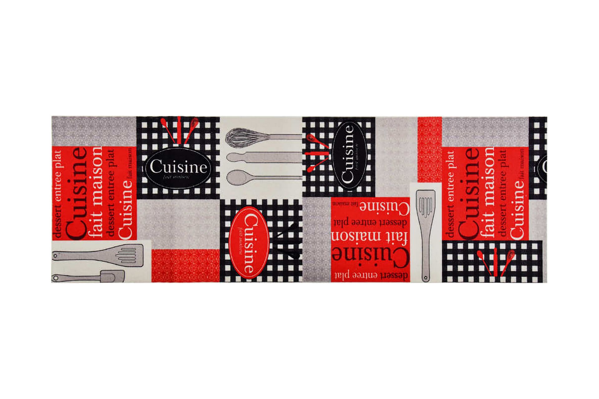 keittiön pestävä lattiamatto Cuisine 60x180 cm - Monivärinen - Kodintekstiilit & matot - Matto - Moderni matto - Räsymatto