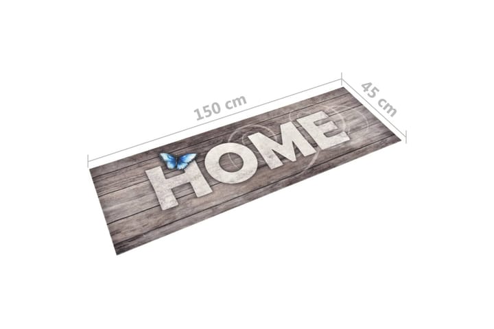 Keittiön pestävä lattiamatto Home 45x150 cm - Monivärinen - Räsymatto
 - Keittiömatto