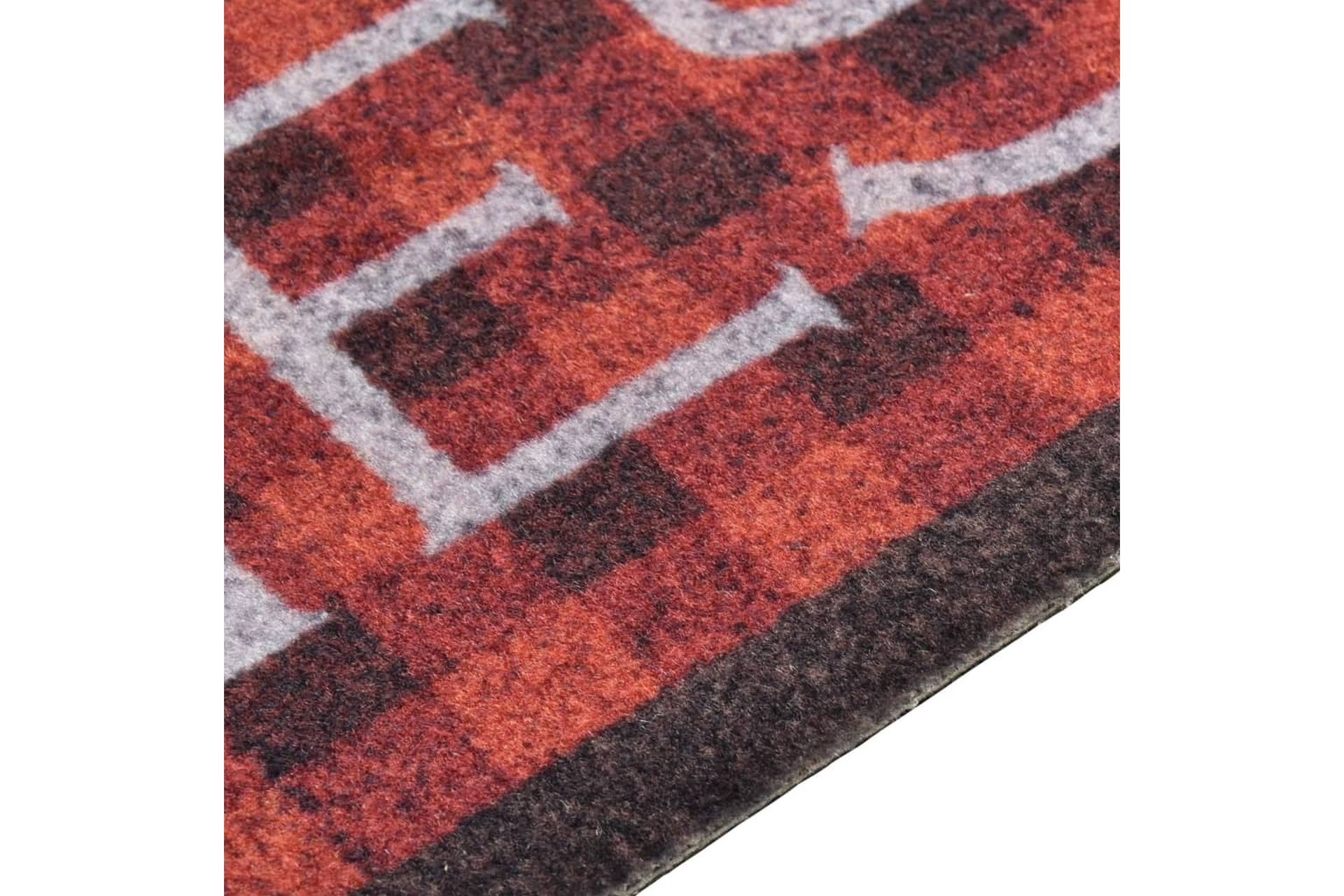 Keittiön pestävä lattiamatto Tomatoes 45x150 cm - Monivärinen - Kodintekstiilit & matot - Matto - Moderni matto - Räsymatto