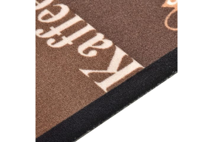 Keittiön pestävä lattiamatto Coffee ruskea 60x180 cm - Monivärinen - Räsymatto
 - Keittiömatto