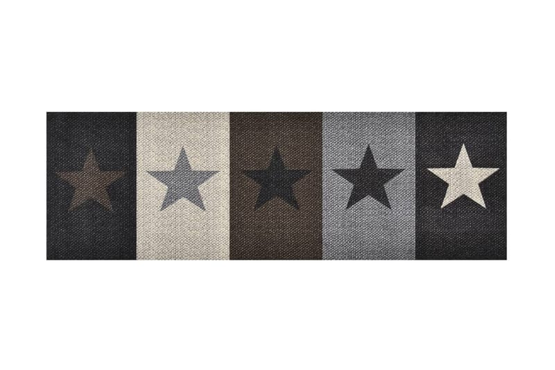 Keittiön pestävä lattiamatto Stars 60x300 cm - Monivärinen - Kodintekstiilit & matot - Matto - Moderni matto - Räsymatto
