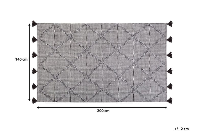 Matto Vandenbrand 140x200 cm - Ruskea - Kodintekstiilit & matot - Matto - Moderni matto - Räsymatto