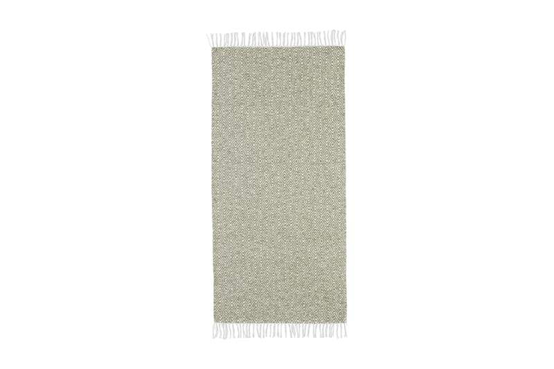 Puuvillamatto Goose 70x400 cm Vihreä - Horredsmattan - Kodintekstiilit & matot - Matto - Moderni matto - Räsymatto