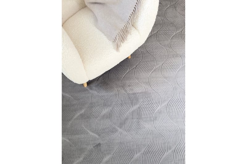 Ranjana Frieze-matto 80x250 cm Pitkulainen - Harmaa - Kodintekstiilit & matot - Matto - Moderni matto - Wilton-matto