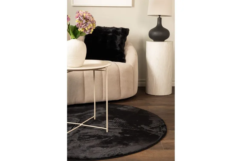 Relax Ryijymatto Rund 120 cm - Beige - Kodintekstiilit & matot - Matto - Moderni matto - Nukkamatto