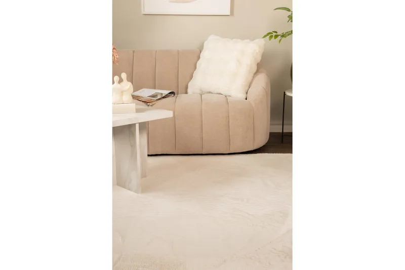 Relax suorakaiteen muotoinen ryijymatto & nukkamatto 160x230 cm - Beige - Kodintekstiilit & matot - Matto - Moderni matto - Nukkamatto