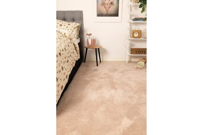 Ryamato Royal Deluxe - 140x200 cm, Pölyinen vaaleanpunainen - Kodintekstiilit & matot - Matto - Moderni matto - Nukkamatto