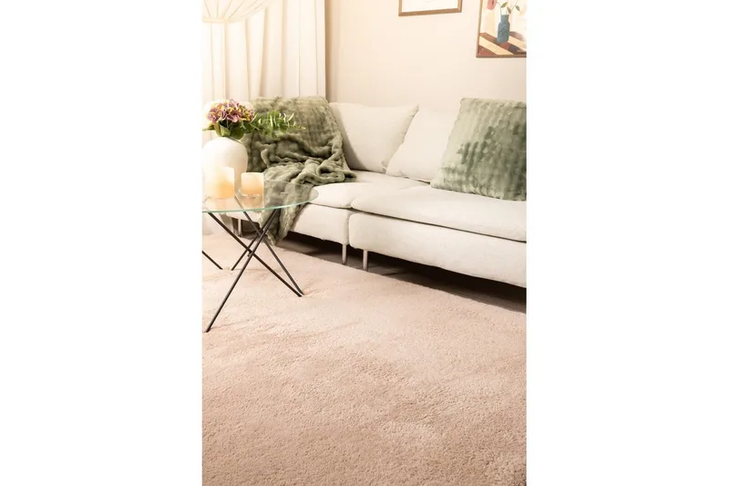 Ryamato Royal Deluxe - 230x330 cm, Pölyinen vaaleanpunainen - Kodintekstiilit & matot - Matto - Moderni matto - Nukkamatto