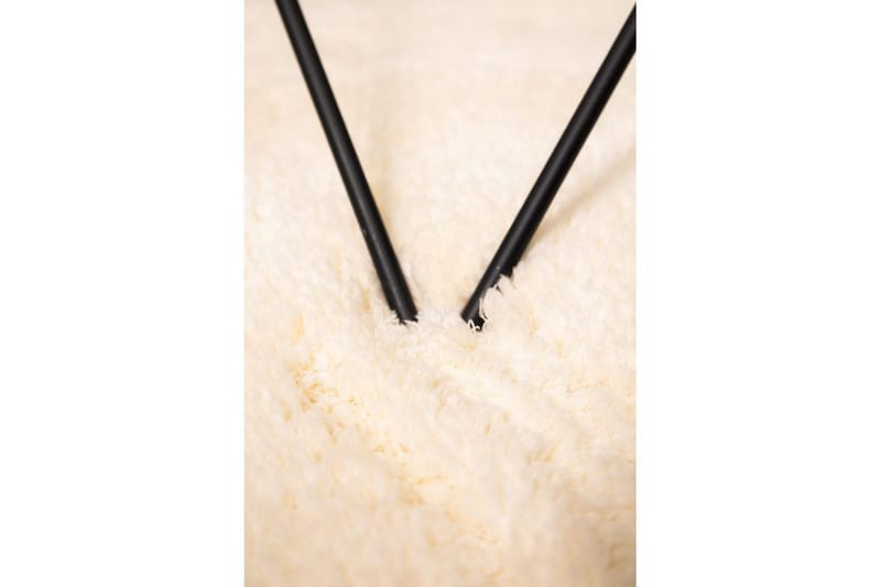 Ryamato Royal Deluxe Pyöreä - 120x120 cm, Kermainen - Kodintekstiilit & matot - Matto - Moderni matto - Nukkamatto