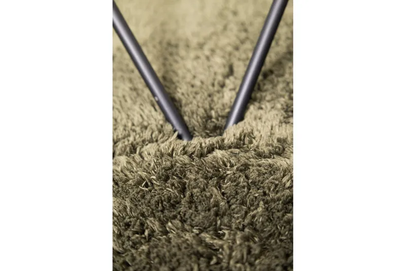 Ryamato Royal Deluxe Pyöreä - 120x120 cm, Smaragdinvihreä - Kodintekstiilit & matot - Matto - Moderni matto - Nukkamatto