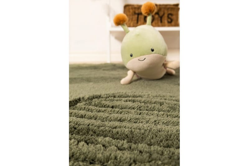 Ryamato Royal Deluxe Pyöreä - 160x160 cm, Vihreä - Kodintekstiilit & matot - Matto - Moderni matto - Nukkamatto