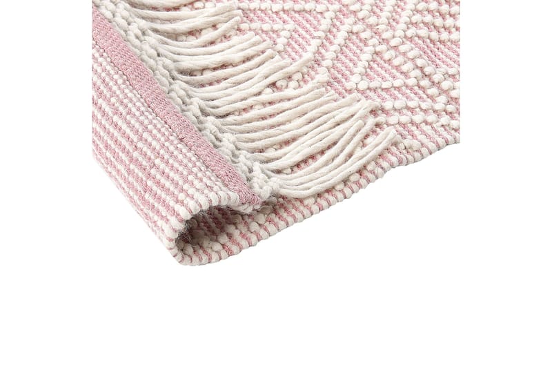 Ryijymatto Adana 160x230 cm - Vaaleanpunainen - Kodintekstiilit & matot - Matto - Moderni matto - Villamatto