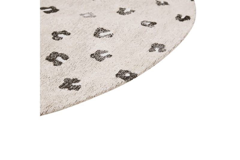 Ryijymatto Afis 140 cm Pyöreä - Beige - Kodintekstiilit & matot - Matto - Moderni matto - Puuvillamatto