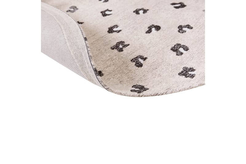 Ryijymatto Afis 140 cm Pyöreä - Beige - Kodintekstiilit & matot - Matto - Moderni matto - Puuvillamatto