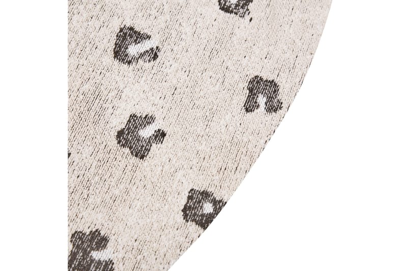 Ryijymatto Afis 140 cm Pyöreä - Beige - Kodintekstiilit & matot - Matto - Moderni matto - Puuvillamatto