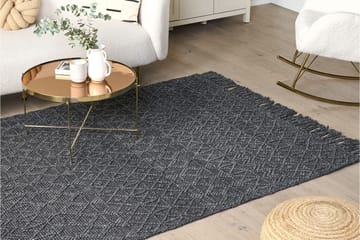 Ryijymatto Alucra 160x230 cm - Musta - Kodintekstiilit & matot - Matto - Moderni matto - Villamatto
