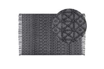 Ryijymatto Alucra 160x230 cm - Musta - Kodintekstiilit & matot - Matto - Moderni matto - Villamatto
