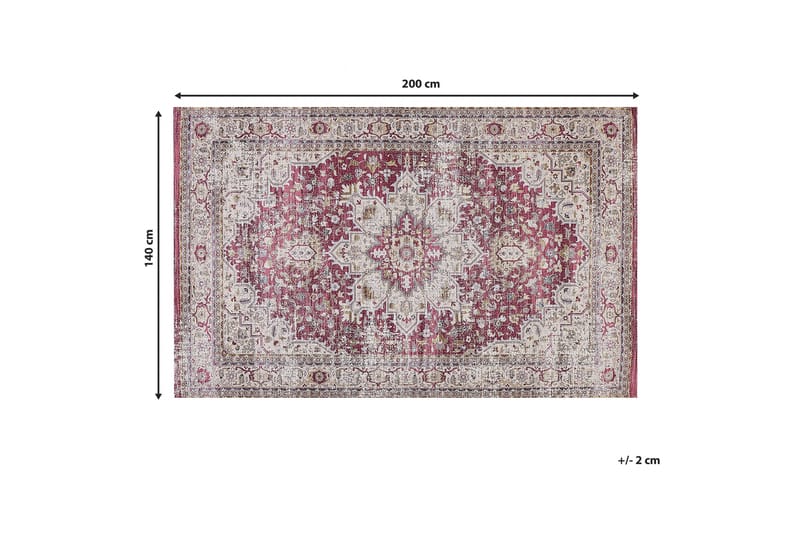 Ryijymatto Arhavi 140x200 cm - Beige - Kodintekstiilit & matot - Matto - Moderni matto - Nukkamatto